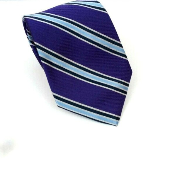 Croft & Barrow Other - Croft & Barrow Royal Blue Purple Stripe Geometric